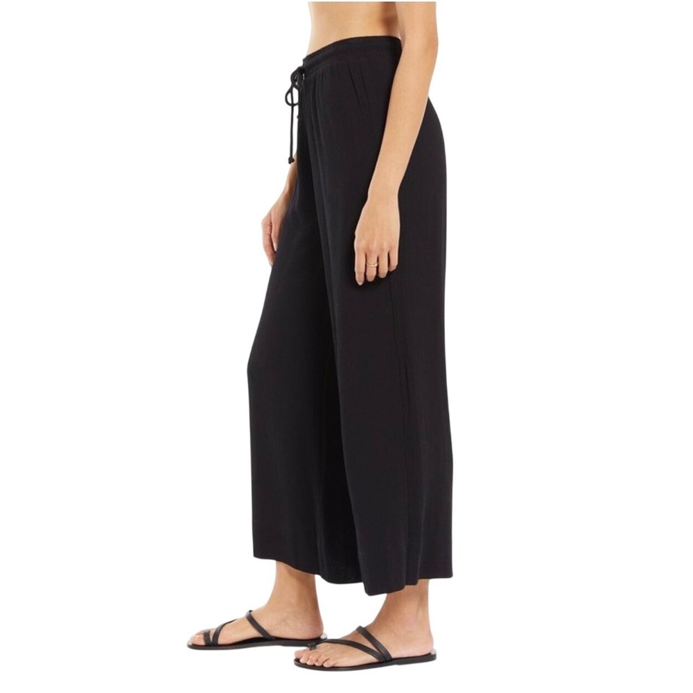 New Z Supply Whitesands Wide Leg Drawstring Pants sz XL Gauzy Beachy Loungewear - Picture 2 of 11